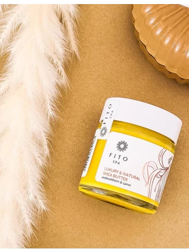 Masło shea z olejem rokitnikowo-marchewkowym do twarzy i ciała 30 ml