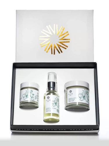 Zestaw marula & jabłoń: olej 30 ml, peeling 60g, masło shea 30ml
